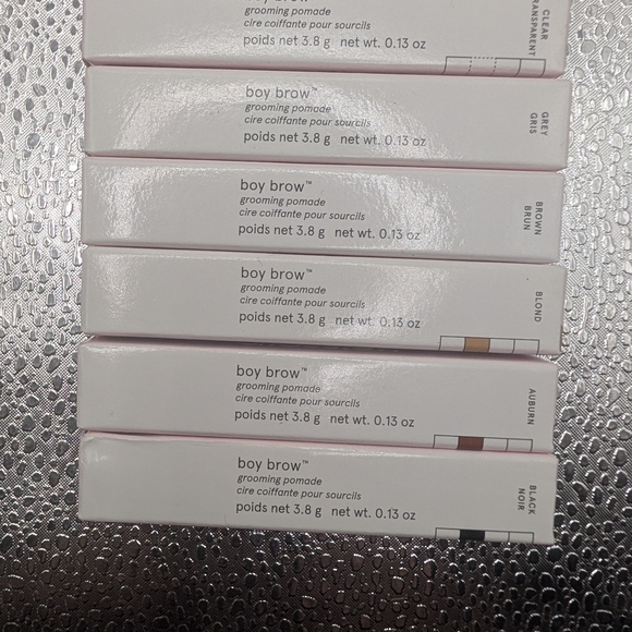 Glossier Brow Set 8 Boy Brow Arch 6 Boy Brow Pomade-Mirror Compact New Inbox - Picture 4 of 6